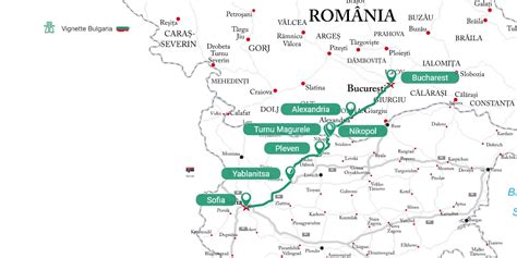 Bucharest to Sofia Route