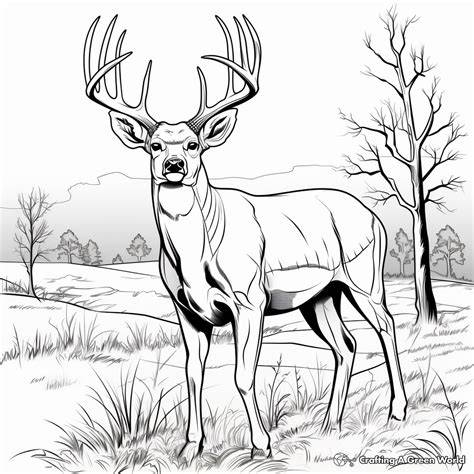 Buck Coloring Pages