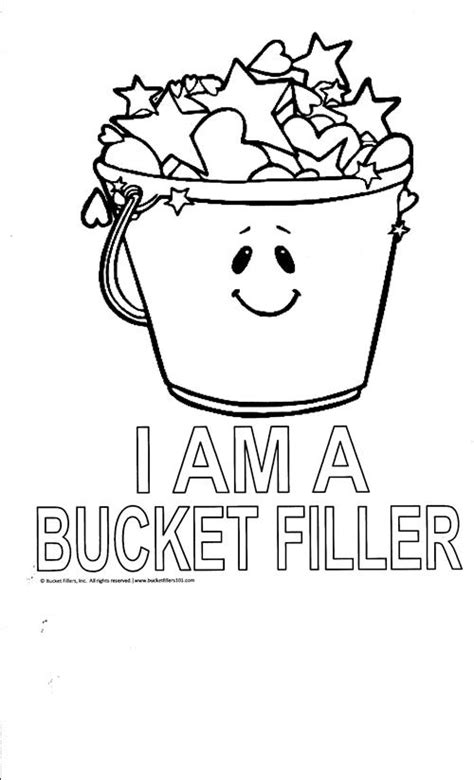 Bucket Filler Coloring Page