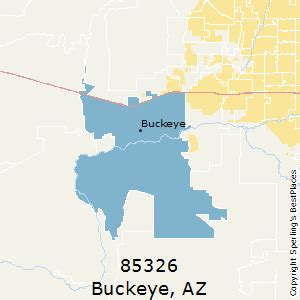 Buckeye, Arizona (AZ) Zip Code Map Locations, Demographics list of