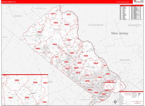 Bucks County Pa Zip Code Map