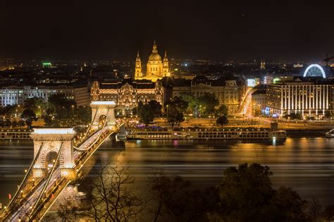 Budapest Cityscape at Night