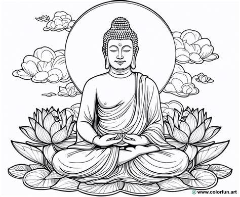Buddha Coloring Page