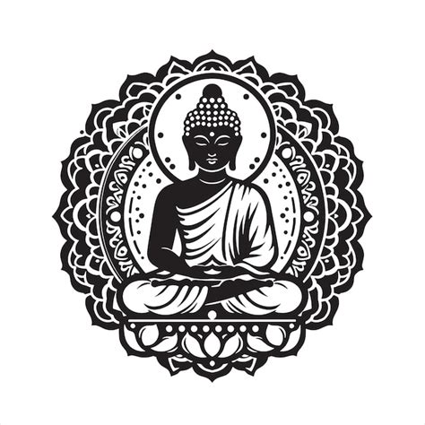 70+ Buddha Mandala SVG, Mandala Buddhist Symbols Hand, SVG Png Cut File, Download, SVG, Cricut. Buddha Mandala Multilayer Fontsy Dxf