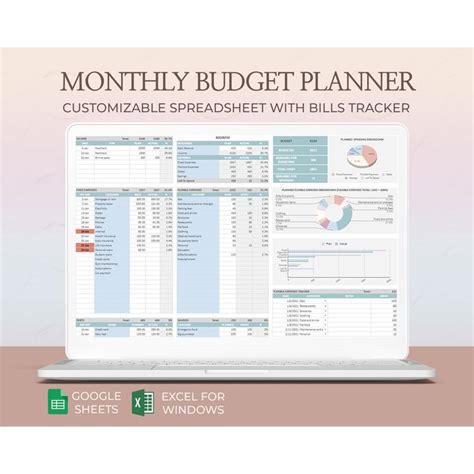 17 Brilliant and FREE Monthly Budget Template Printable you need to Grab
