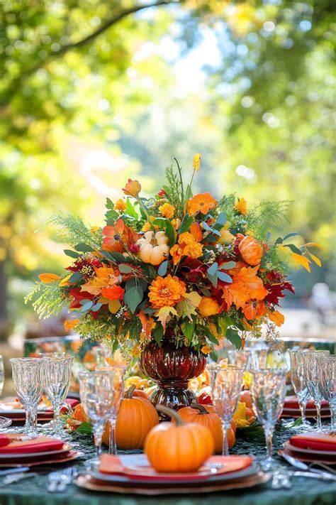 Budget-Friendly Fall Wedding Centerpieces