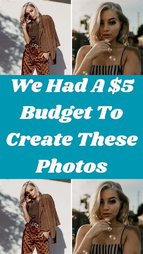 Budgeting photoshoot