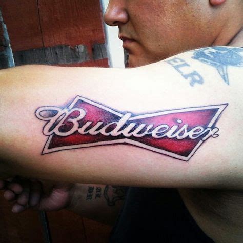 Budweiser Temporary Tattoo Sticker OhMyTat