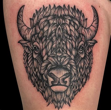 70 Bison Tattoo Designs For Men Buffalo Ink Ideas