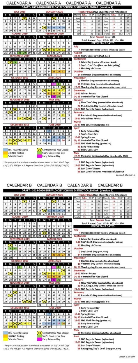 Buffalo Public Calendar