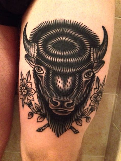 buffalo tattoo I have done a few weeks ago Tattoosformen