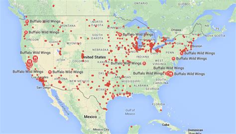 Buffalo Wild Wings Locations Map