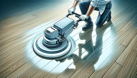 Buffing Waxed Floors