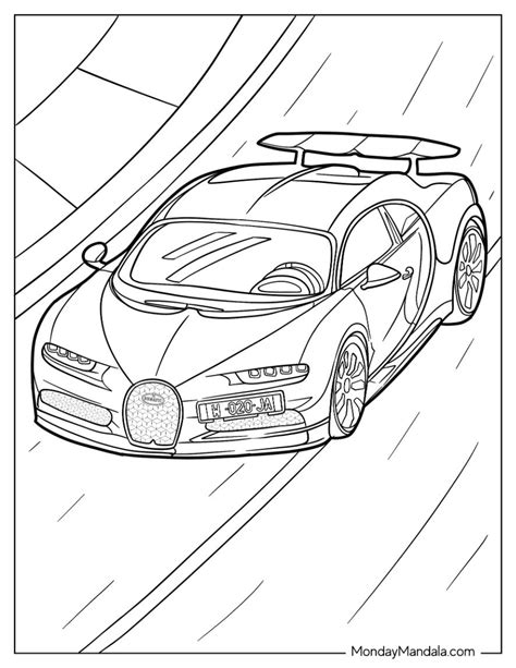 Bugatti Chiron Coloring Sheet