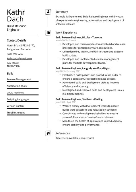 Build And Release Engineer Resume Samples QwikResume