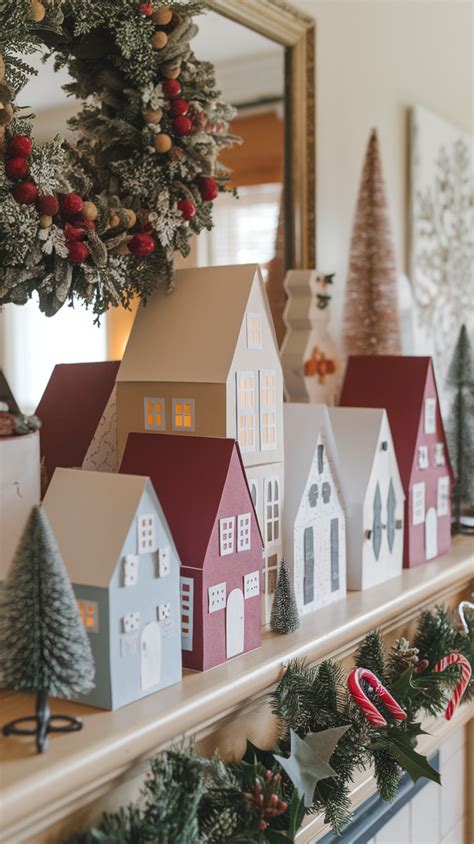 Build A Christmas Village Paper Houses