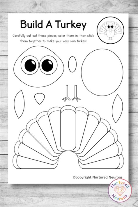 Build A Turkey Free Printable