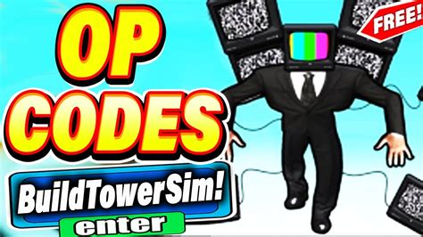 Build Tower Simulator Codes - Roblox - July 2023 -
