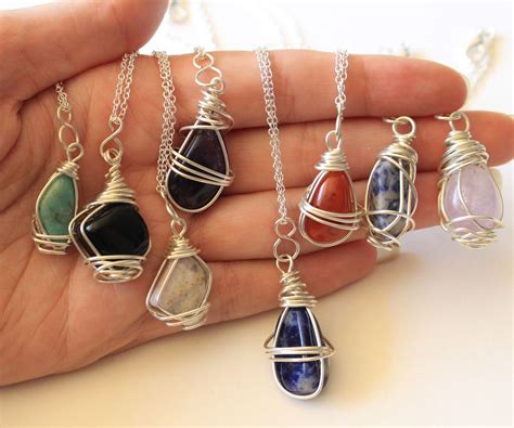 Build Your Own Colored Gemstone Pendant Necklace