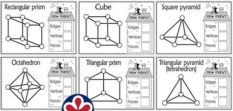 Building 3d Shapes With Marshmallows And Toothpicks Worksheet