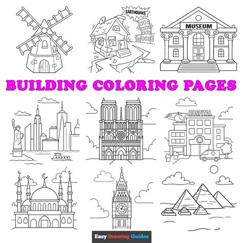 Building Coloring Pages