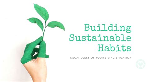 Building Sustainable Habits Image