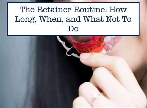 Building a retainer routine