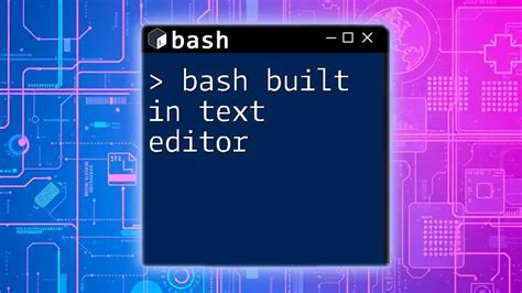 Built-in text editor