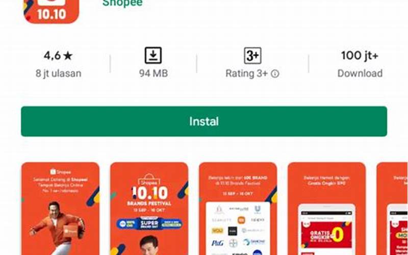 Buka Aplikasi Shopee Di Android