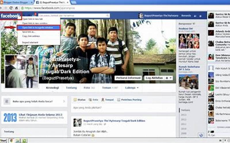 Buka Facebook Dan Klik Profil Saya