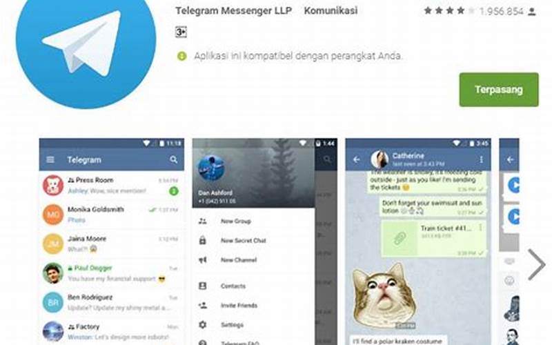 Buka Telegram Dan Cari Chat