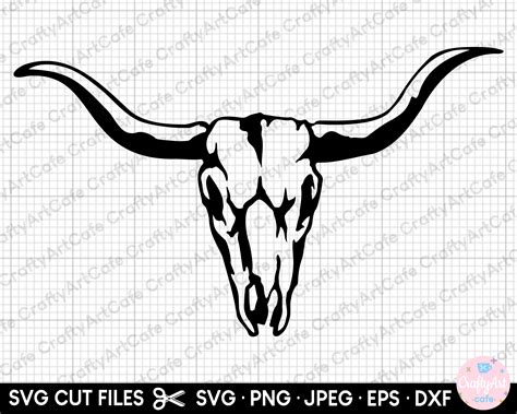 Wild & Free: Get Your Hands on Bull Skull SVG Free for Your Next Creative Project