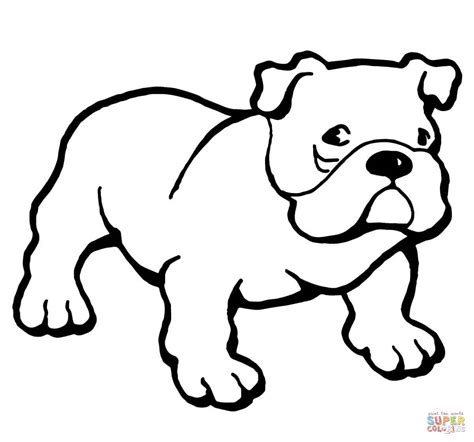 Bulldog Coloring Pages Printable
