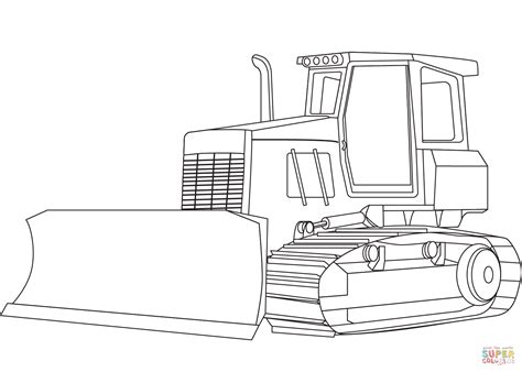 Bulldozer Coloring Pages