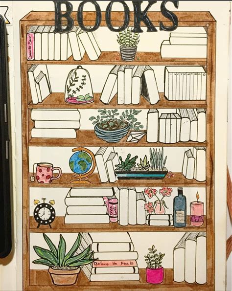 Bullet Journal Bookshelf Printable Free