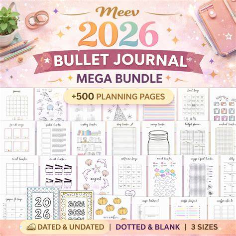 Bullet Journal 500 Pages