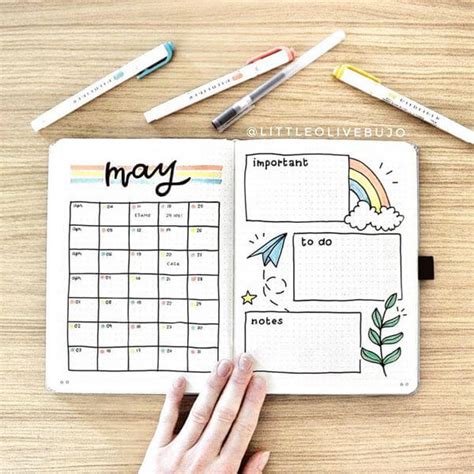 Bullet Journal With Calendar