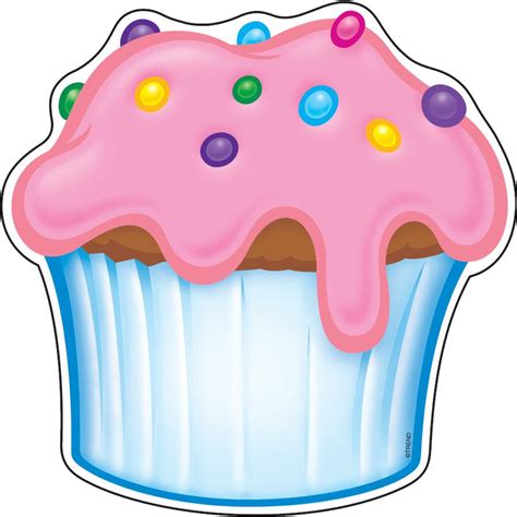 Bulletin Board Birthday Cupcake Template