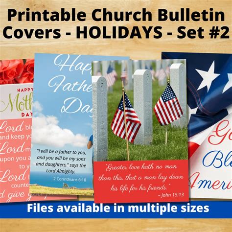 Bulleton Covers For July 4 Free Printable
