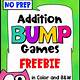 Bump Math Game Free Printable