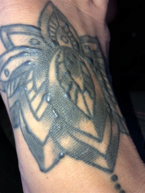 Weird tiny white bumps on tattoo.. has anyone ever seen