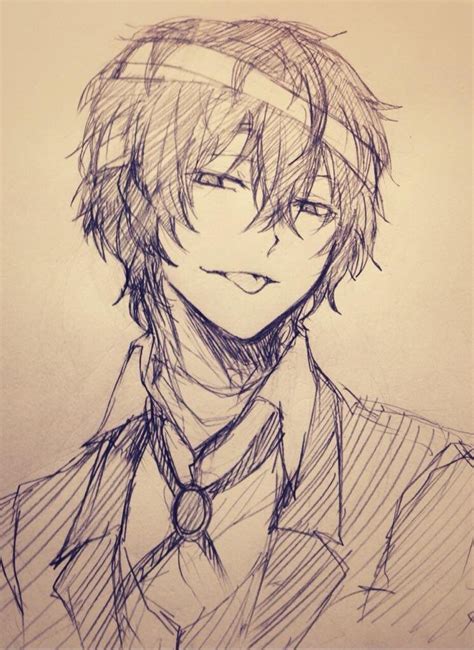 Bungou Stray Dogs Dazai Drawing