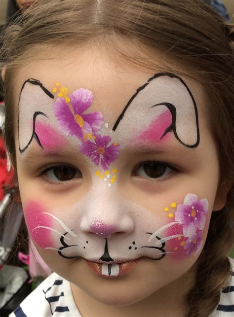 Pin by Joe Reyes on face paint Bunny face paint, Face painting
