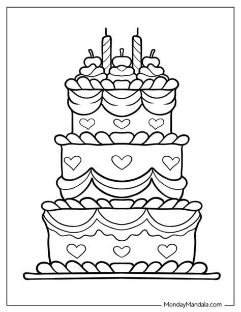 Bunny Cakes Coloring Pages