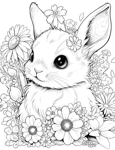 Bunny Colouring In Pages