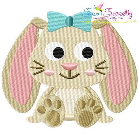 Bunny Girl Embroidery Designs