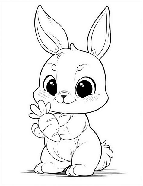 Bunny Rabbit Coloring Page