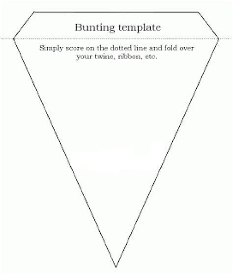 Bunting Template To Print
