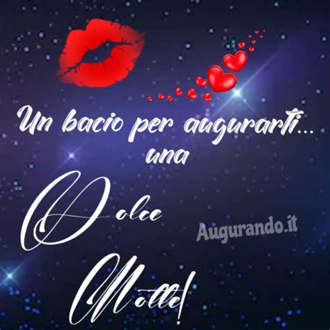 Buonanotte bacio | Buonanotte, Auguri di buona notte, Immagini