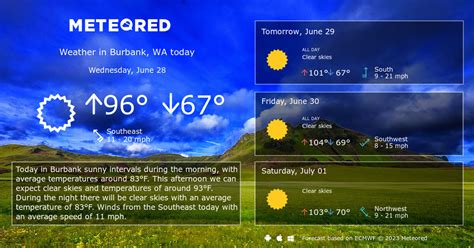 Burbank WA Weather Forecast: A Haven of Skies, Sunshine, and Splendid Scenery!